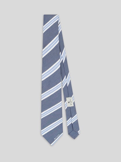 STRIPED JACQUARD TIE