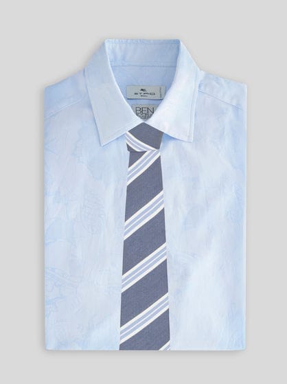 STRIPED JACQUARD TIE