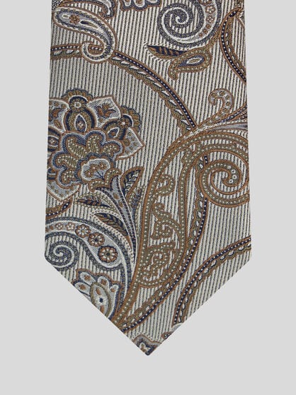 PATCHWORK SILK TIE