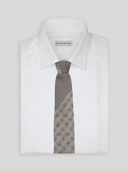 PATCHWORK SILK TIE