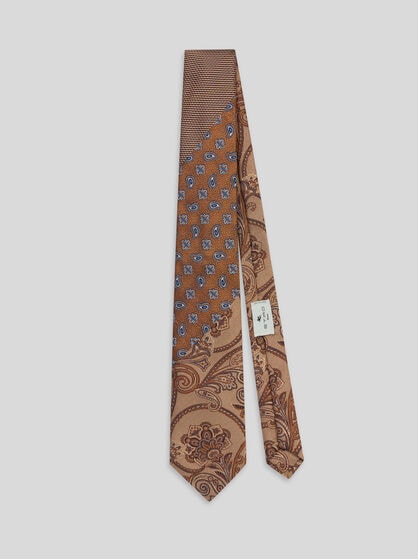 PATCHWORK SILK TIE