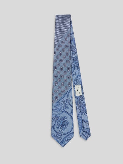 PATCHWORK SILK TIE