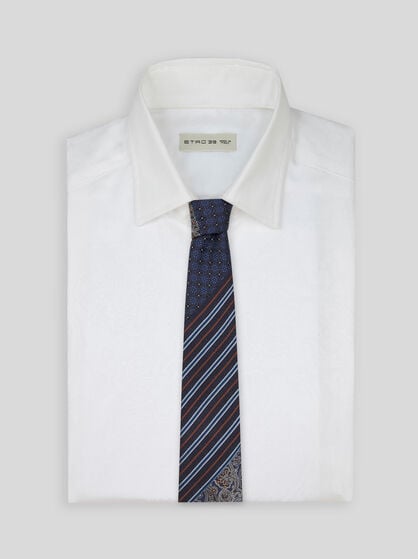 PATCHWORK SILK TIE