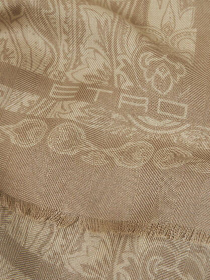 SCARF WITH TONAL MOTIF