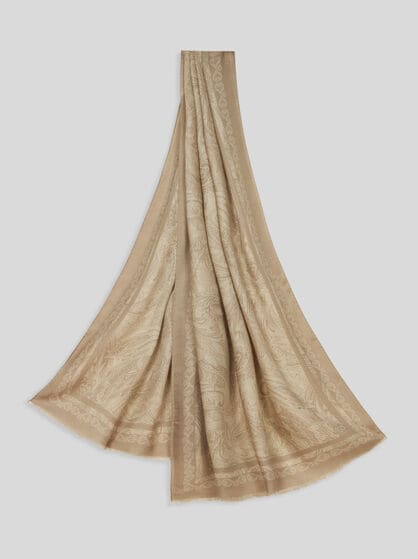 SCARF WITH TONAL MOTIF