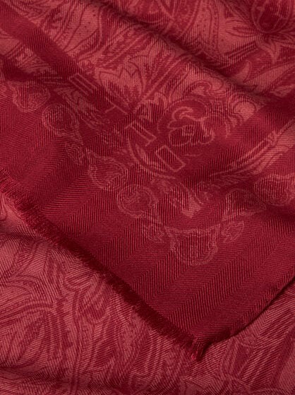 SCARF WITH TONAL MOTIF