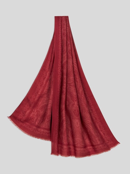 SCARF WITH TONAL MOTIF