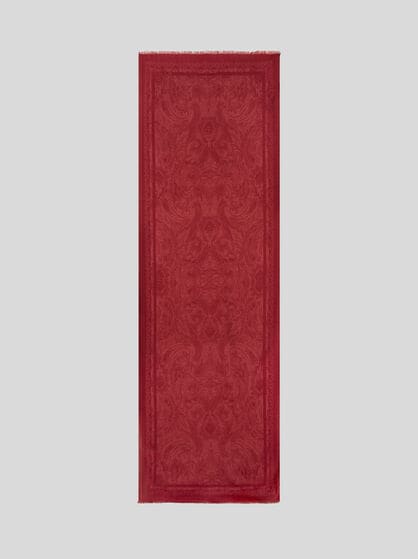 SCARF WITH TONAL MOTIF