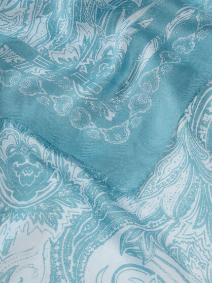 SCARF WITH TONAL MOTIF