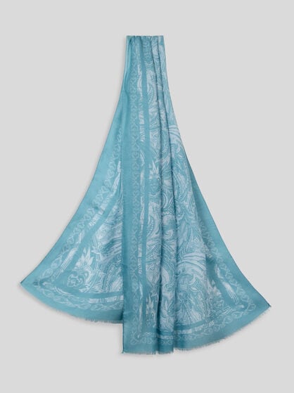 SCARF WITH TONAL MOTIF