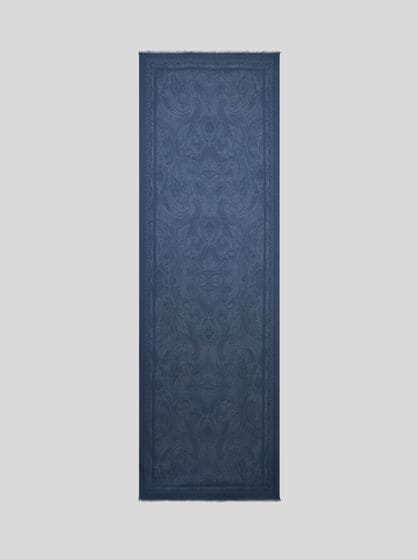 SCARF WITH TONAL MOTIF