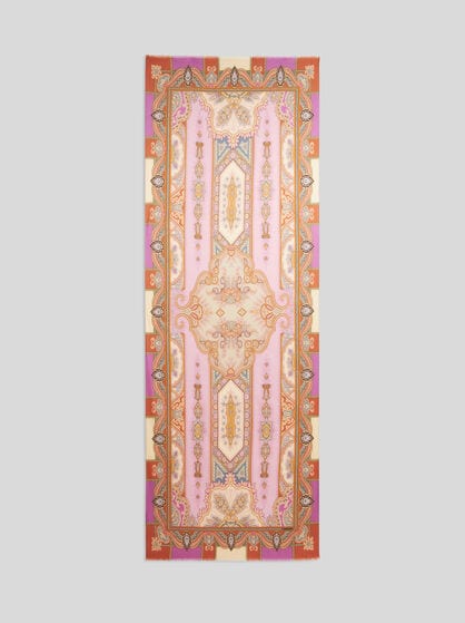 SCARF WITH BAROQUE MOTIF