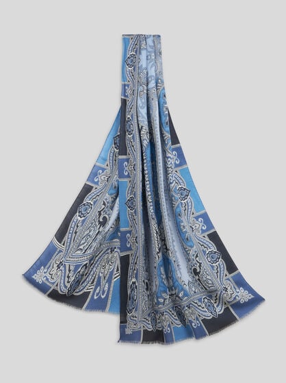 SCARF WITH BAROQUE MOTIF