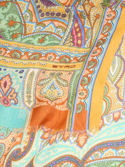 PAISLEY CASHMERE-BLEND SCARF