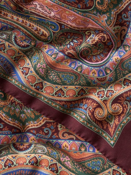 PAISLEY-SCHAL AUS WOLLE UND SEIDE