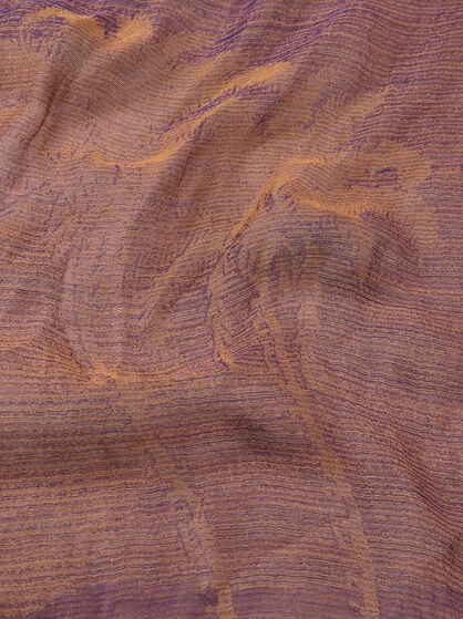 SILK-BLEND SCARF WITH PALM-TREE MOTIF