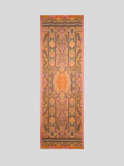 CASHMERE SCARF WITH PAISLEY MOTIF