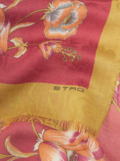 ÉCHARPE À MOTIF FLORAL