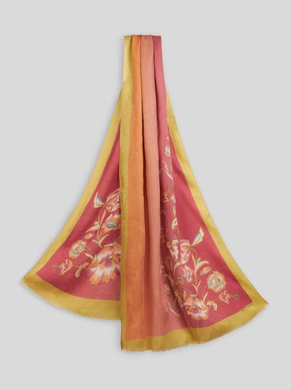 ÉCHARPE À MOTIF FLORAL