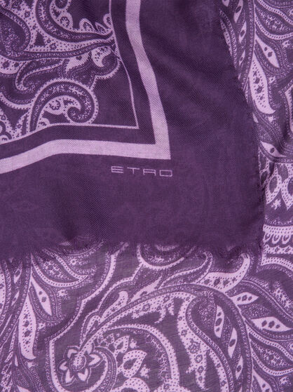 PAISLEY CASHMERE-BLEND SCARF