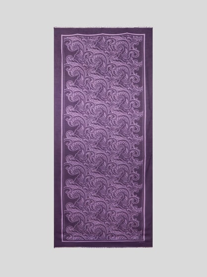 PAISLEY CASHMERE-BLEND SCARF