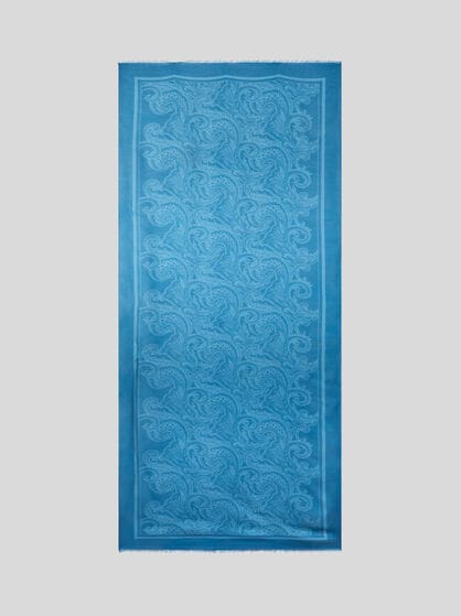 PAISLEY CASHMERE-BLEND SCARF
