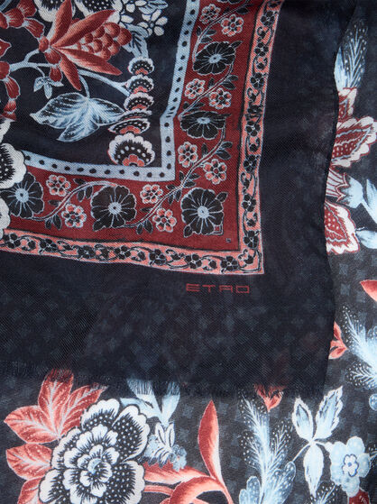 WOOL AND CASHMERE JACQUARD SCARF