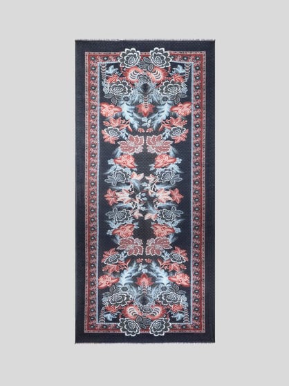 WOOL AND CASHMERE JACQUARD SCARF