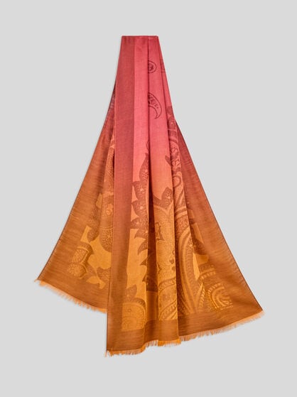 DÉGRADÉ PAISLEY SCARF