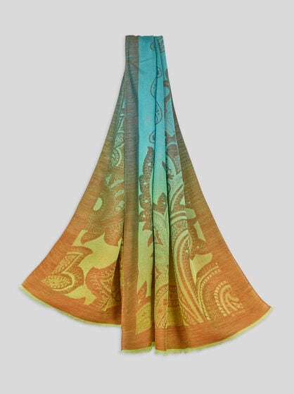 DÉGRADÉ PAISLEY SCARF