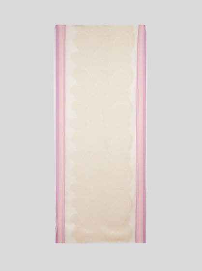 PAISLEY SCARF WITH STRIPES