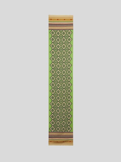 GEOMETRIC-PATTERNED SILK SCARF