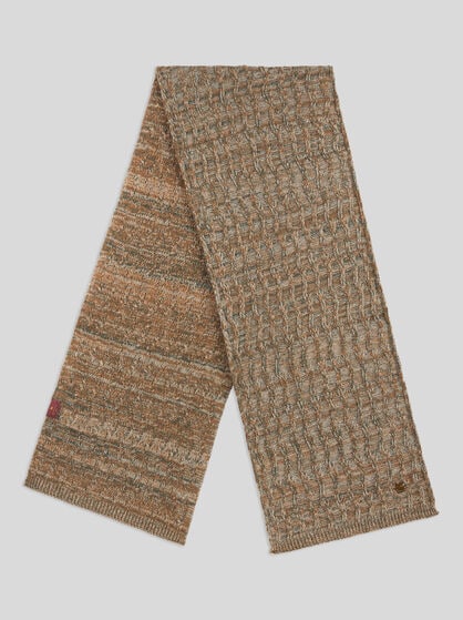 CABLE-KNIT CASHMERE SCARF
