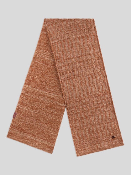 CABLE-KNIT CASHMERE SCARF