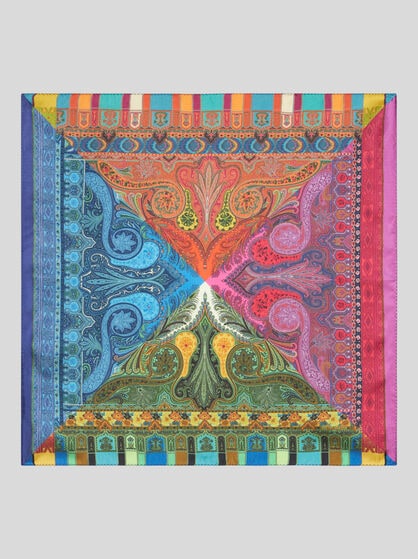 PRINTED SILK POCKET SQUARE