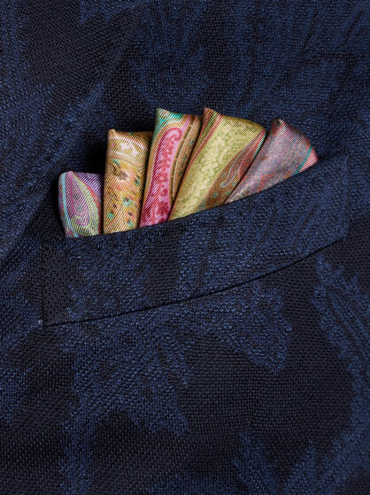 PRINTED SILK POCKET SQUARE