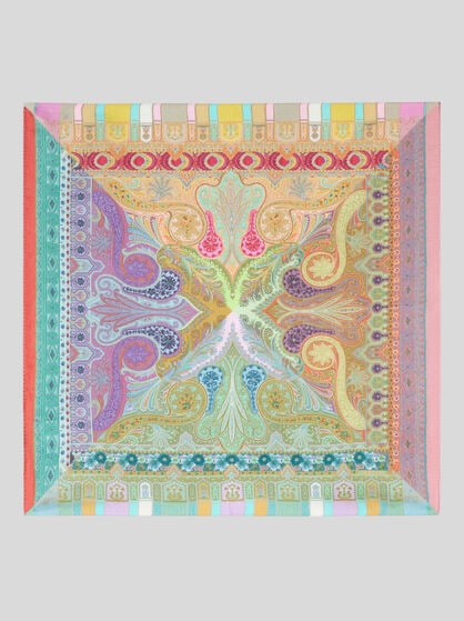 PRINTED SILK POCKET SQUARE