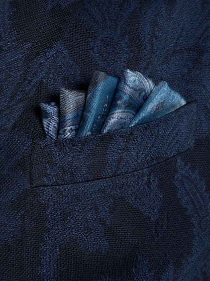 PRINTED SILK POCKET SQUARE