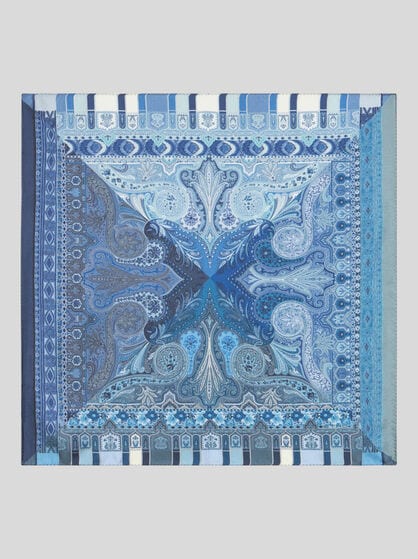 PRINTED SILK POCKET SQUARE