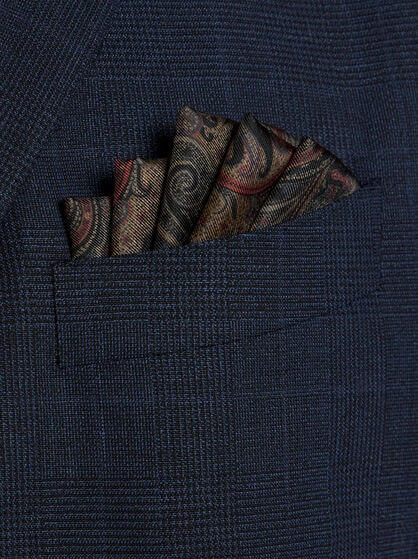 PRINTED SILK POCKET SQUARE