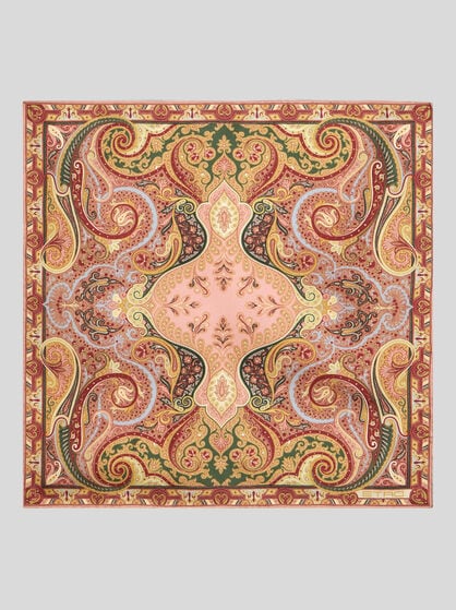 PRINTED SILK POCKET SQUARE