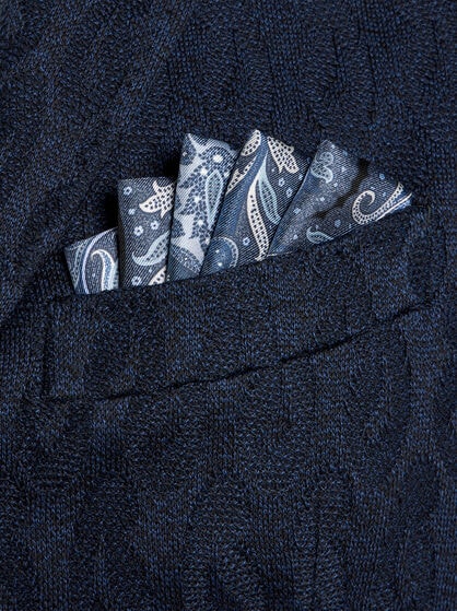 PRINTED SILK POCKET SQUARE