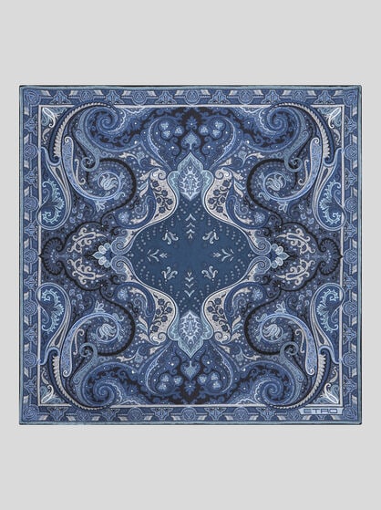 PRINTED SILK POCKET SQUARE