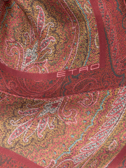 PRINTED SILK POCKET SQUARE