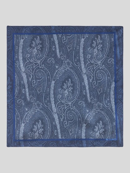 PRINTED SILK POCKET SQUARE