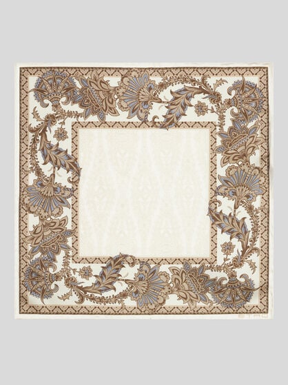 LEAFY SILK POCKET SQUARE