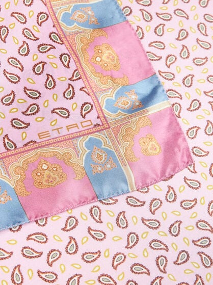 PAISLEY SILK POCKET SQUARE