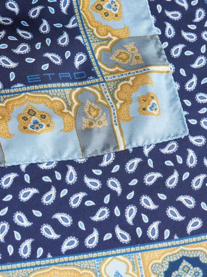 PAISLEY SILK POCKET SQUARE