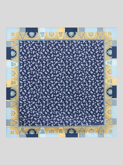 PAISLEY SILK POCKET SQUARE