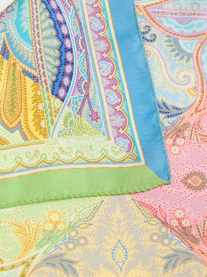 PRINTED SILK POCKET SQUARE